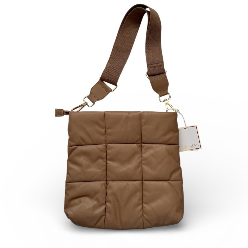 Shiraleah NWT Robin Quilted Tan Crossbody Bag Adjustable Strap - Shoulder Bag